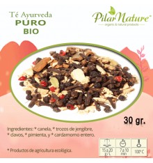 Té ayurveda puro BIO, 30 g Pilar Nature