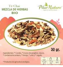 Té Chai mezcla de hierbas, BIO, Pilar Nature,  30 g