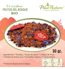 Té Rooibos frutos del bosque BIO, Pilar Nature,  30 g