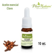 Aceite esencial Clavo BIO (Eugenia Caroyphyllus Leaf Oil), 100% Puro Pilar Nature, 10 ml