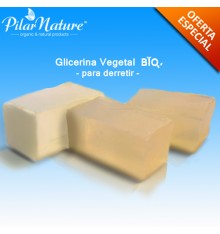 Jabón base de glicerina Ecológica, 1 KILO, para hacer jabón (sin SLS) Pilar Nature