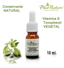 Vitamina E NATURAL Grado cosmético (Tocopherol) 10 ml Pilar Nature