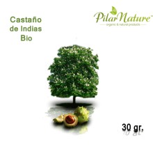 Castaño de Indias (Aesculus hippocastanum) de cultivo biológico 30 g.
